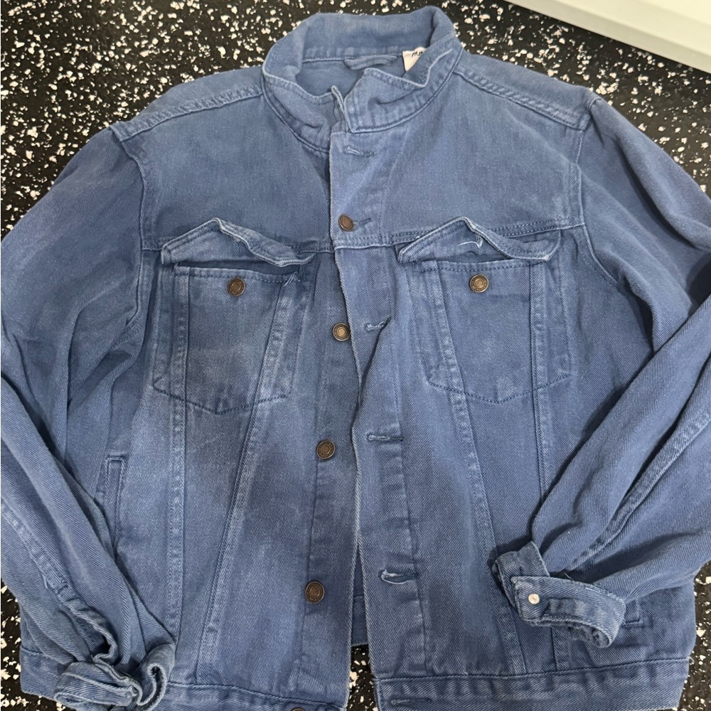 Princess Polly Blue Jean Jacket Royal blue Relaxed Fit